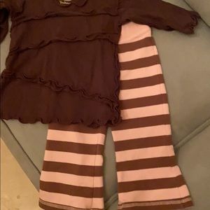 Mini boden sweat pants(18-24mo)Treehouse top